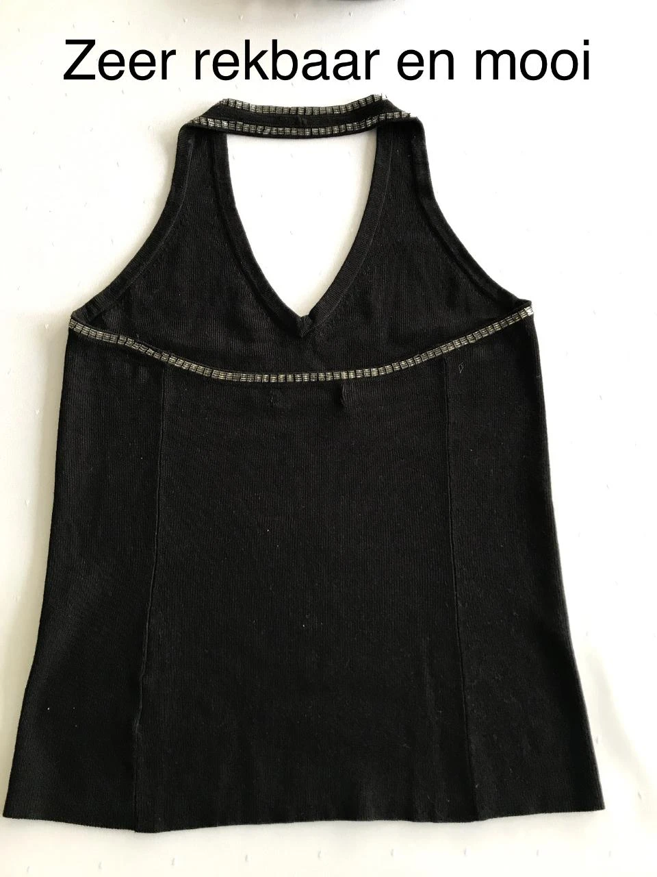 Tommy Hilfiger mooie zwarte top met pareltjes afgewerkt . – photo 2